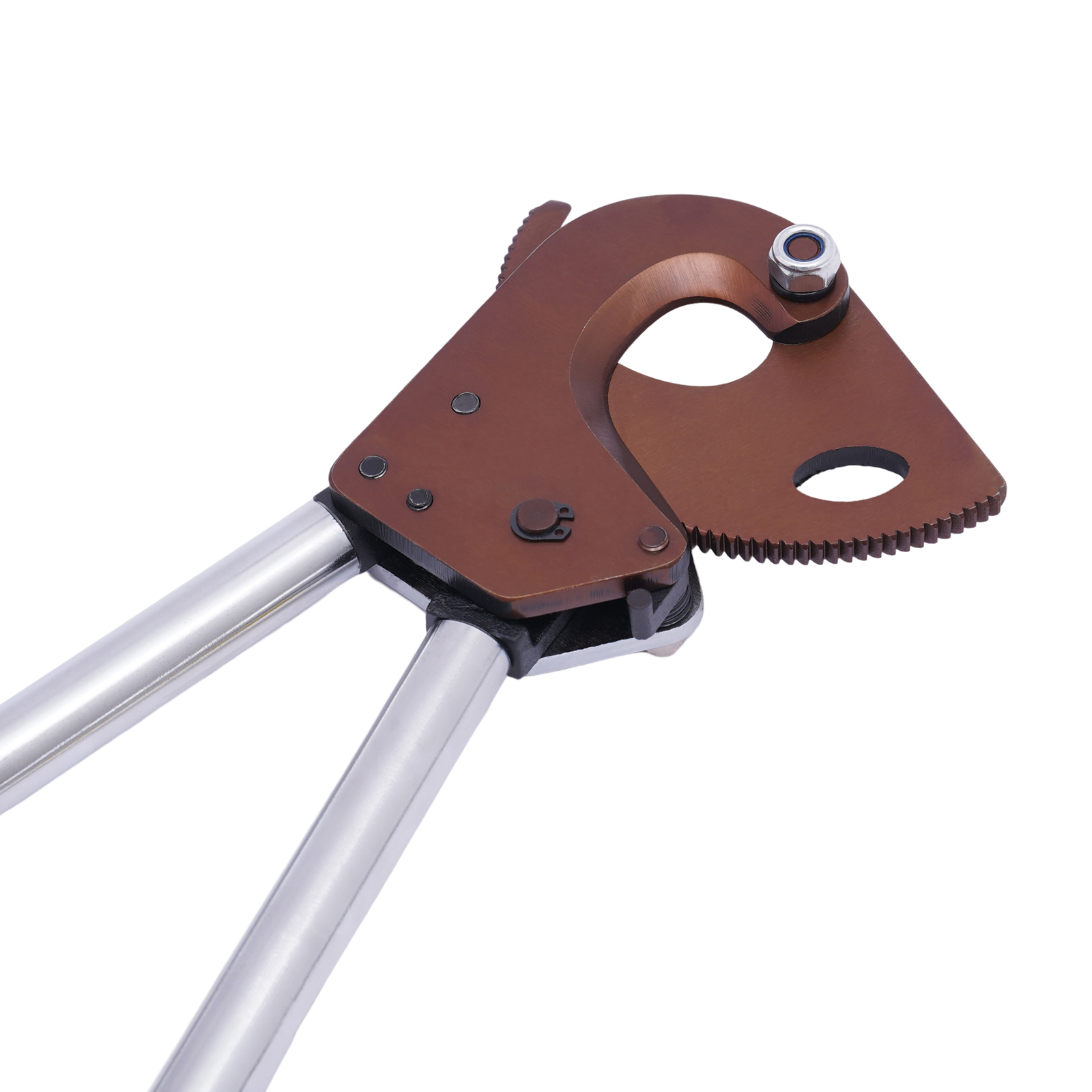 Ratchet Cable Cutter Heavy Duty Aluminum Copper Armored Cable Cutter Suitable For Electric Power Repair Testing Construction 13.39*5.04*1.5inch Ratchet Cable Cutter Heavy Duty Aluminum Copper Armored Cable Cutter Suitable For Electric Power Repair Testing Construction 13.39*5.04*1.5inch