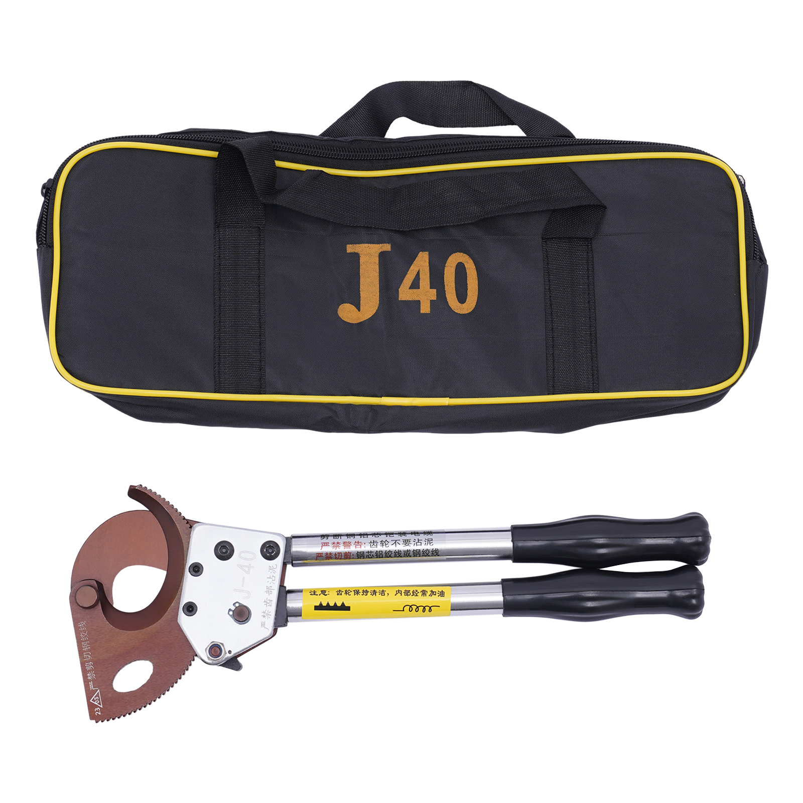Ratchet Cable Cutter Heavy Duty Aluminum Copper Armored Cable Cutter Suitable For Electric Power Repair Testing Construction 13.39*5.04*1.5inch Ratchet Cable Cutter Heavy Duty Aluminum Copper Armored Cable Cutter Suitable For Electric Power Repair Testing Construction 13.39*5.04*1.5inch