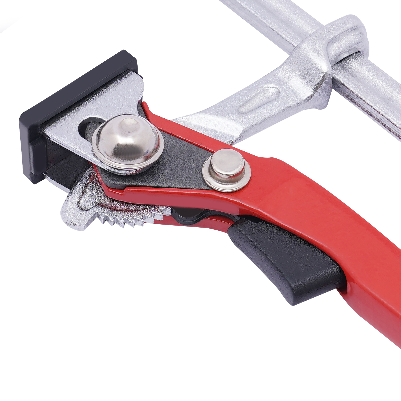 2PCS 40CR Quick Ratchet Guide Rail Table Saw Wood Clamp Ratchet Clamp Used To Hold Workpieces For Gluing Welding Grinding 8.1*3.4inch Modern 2PCS 40CR Quick Ratchet Guide Rail Table Saw Wood Clamp Ratchet Clamp Used To Hold Workpieces For Gluing Welding Grinding 8.1*3.4inch Modern