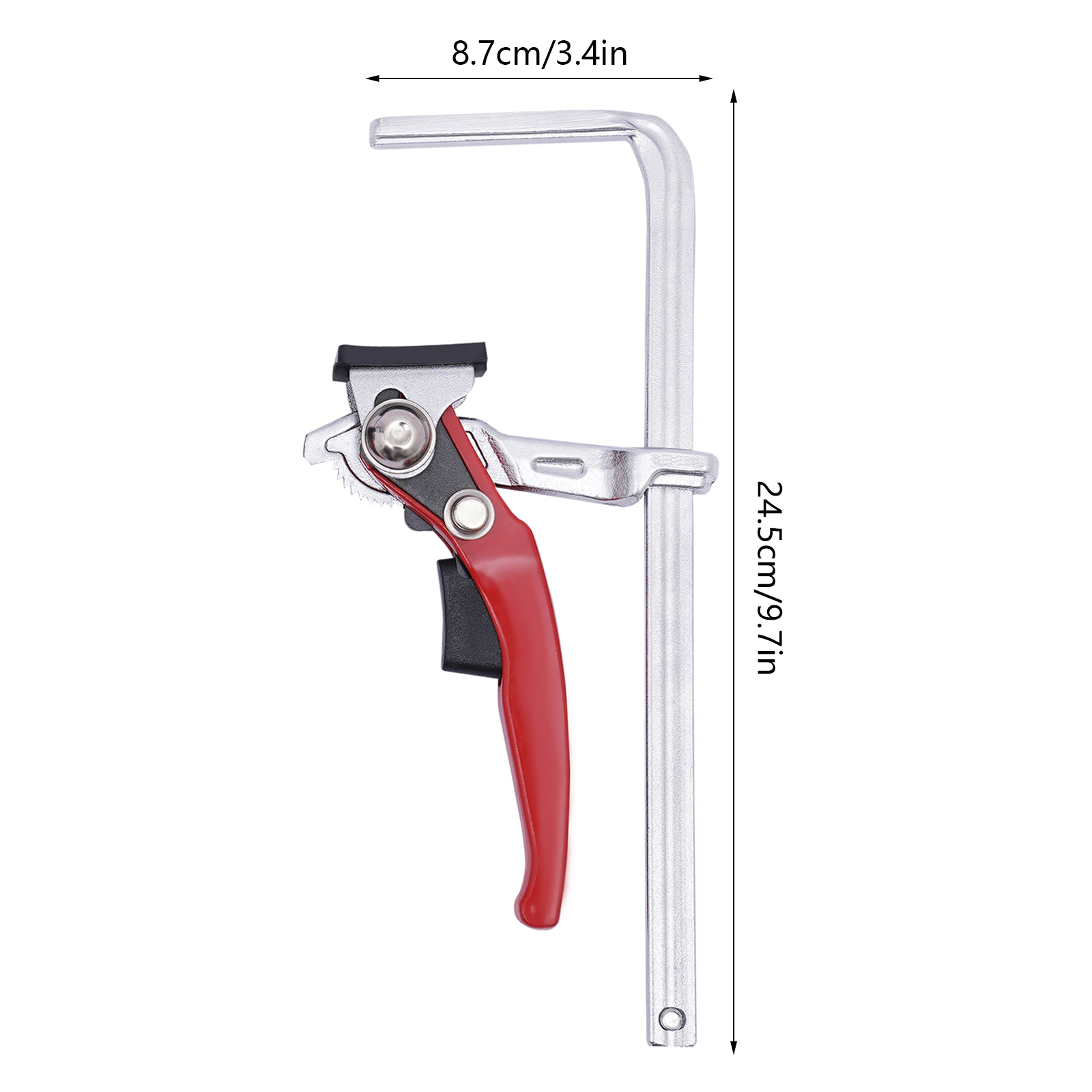 2PCS 40CR Quick Ratchet Guide Rail Table Saw Wood Clamp Ratchet Clamp Used To Hold Workpieces For Gluing Welding Grinding 8.1*3.4inch Modern 2PCS 40CR Quick Ratchet Guide Rail Table Saw Wood Clamp Ratchet Clamp Used To Hold Workpieces For Gluing Welding Grinding 8.1*3.4inch Modern