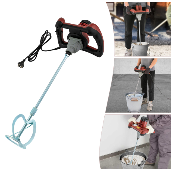 Hand Mixer Electric Hand Mixer Concrete Mixer Used For Mixing Concrete Cement Plasterboard Mud Mortar Paint 1600W Cement Mixer