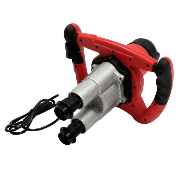 1800W Paint and Mortar Agitator Mixers for Concrete Paint Bitumen 6 Speeds Optional Work In Chemical Pharmaceutical Feed Construction Red