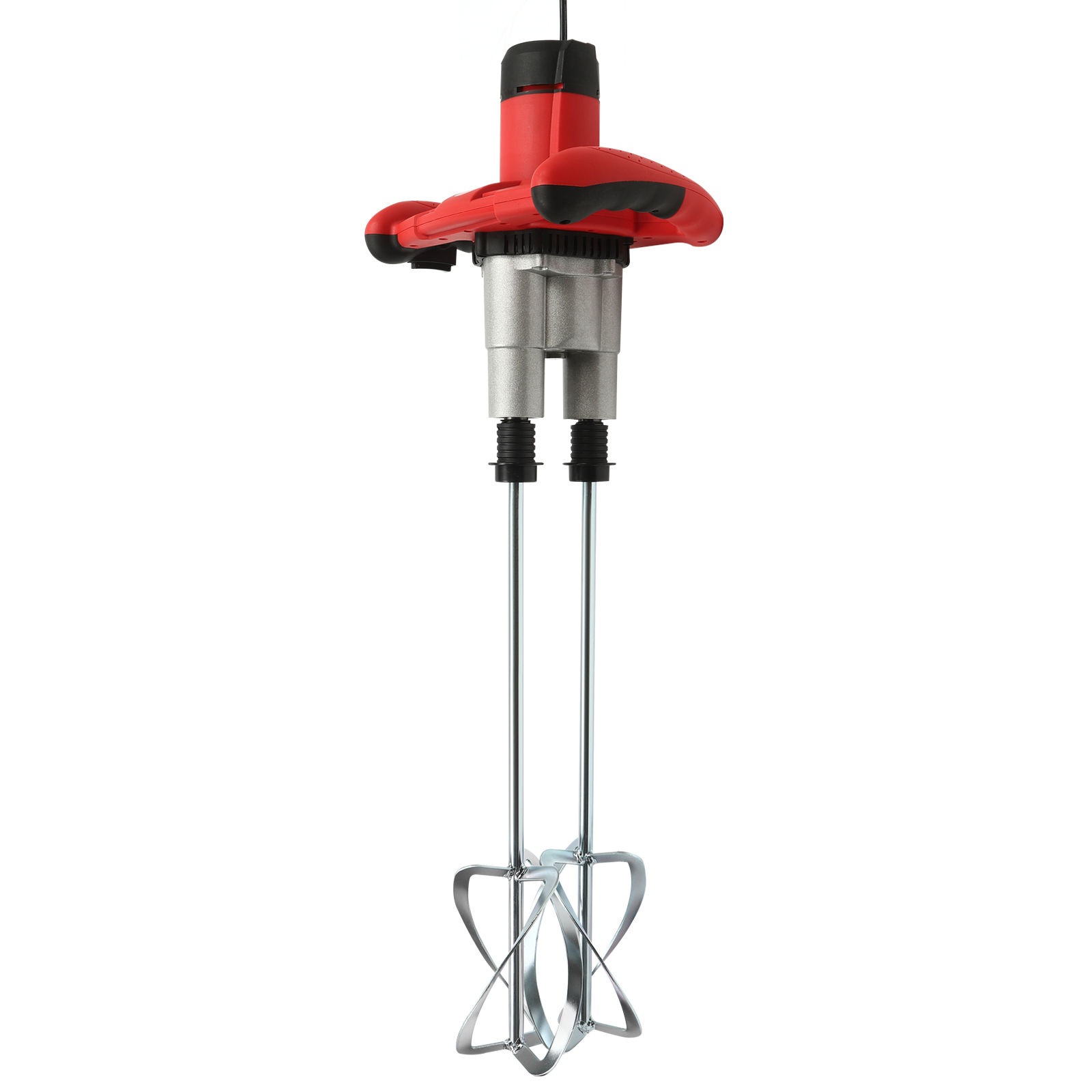 1800W Paint and Mortar Agitator Mixers for Concrete Paint Bitumen 6 Speeds Optional Work In Chemical Pharmaceutical Feed Construction Red