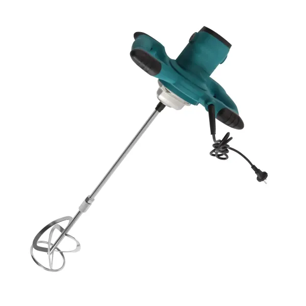 2100W Portable Concrete Mixer 6 Speed Adjustable Electric Mixer with S-shape Mixing Head Hand Mixer for Cement Concrete
