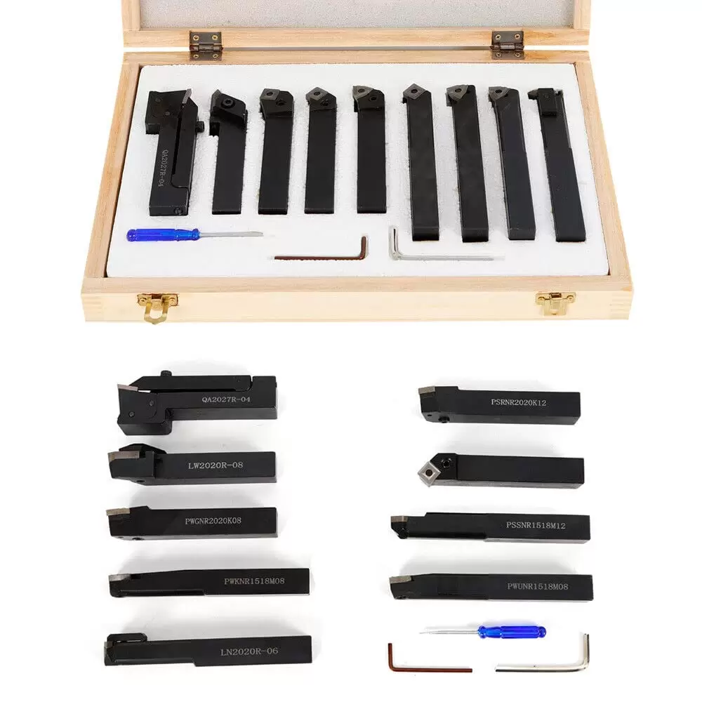9 Piece Tungsten Carbide Cutting Tool Set