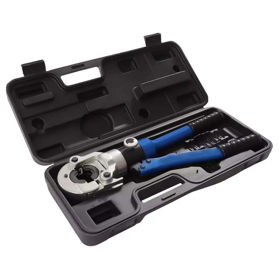 Copper Tube Fittings Hydraulic Pipe Crimping Tool With 1/2" 3/4" And 1" Jaw Copper Pipe Pressing Pliers Widely Used In The Drainage Pipeline System