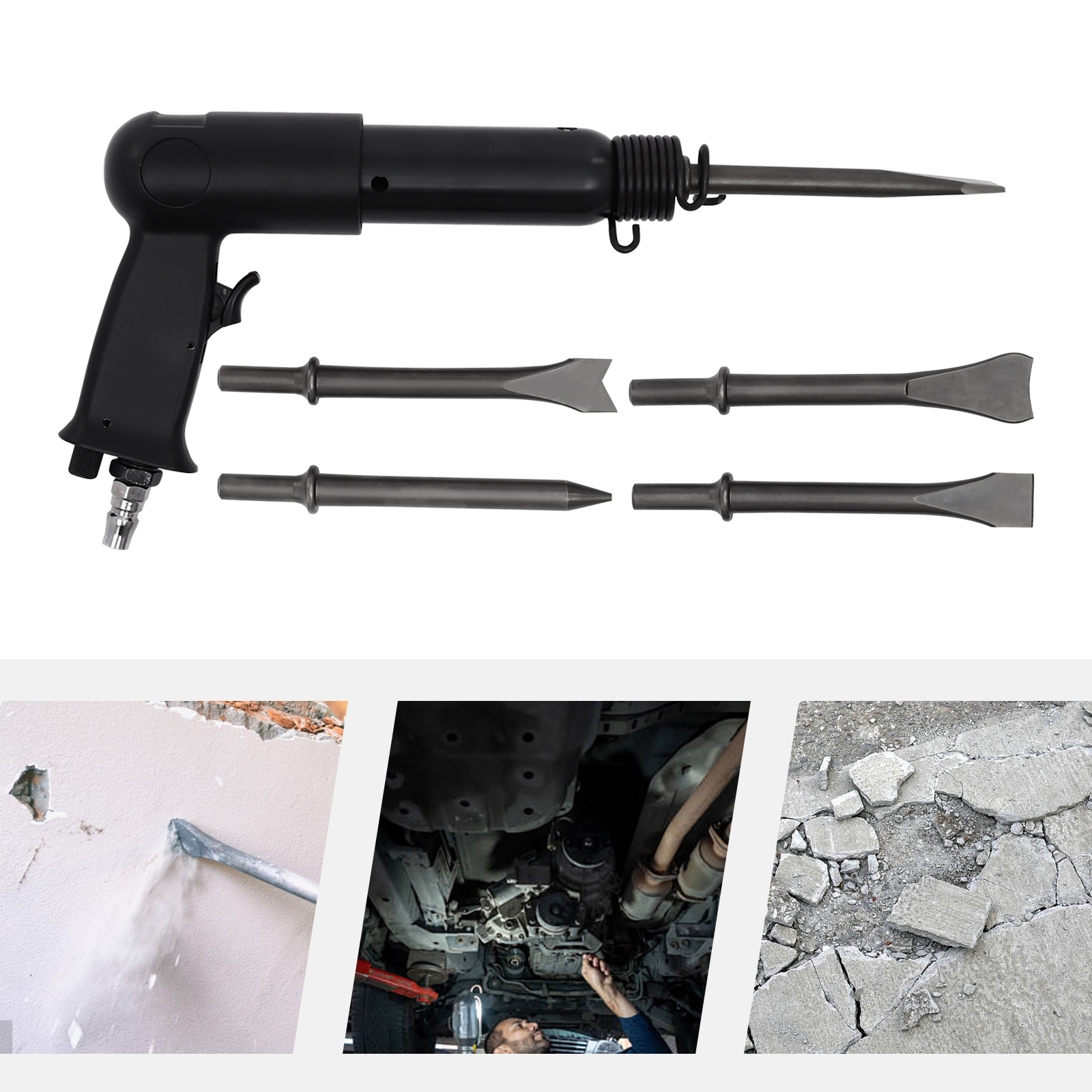 Air Hammer Kit, 22*15.3cm Air Hammer Kit with Quick Change Retainer, Air Hammer for fast shovel-cutting Air Hammer Kit, 22*15.3cm Air Hammer Kit with Quick Change Retainer, Air Hammer for fast shovel-cutting
