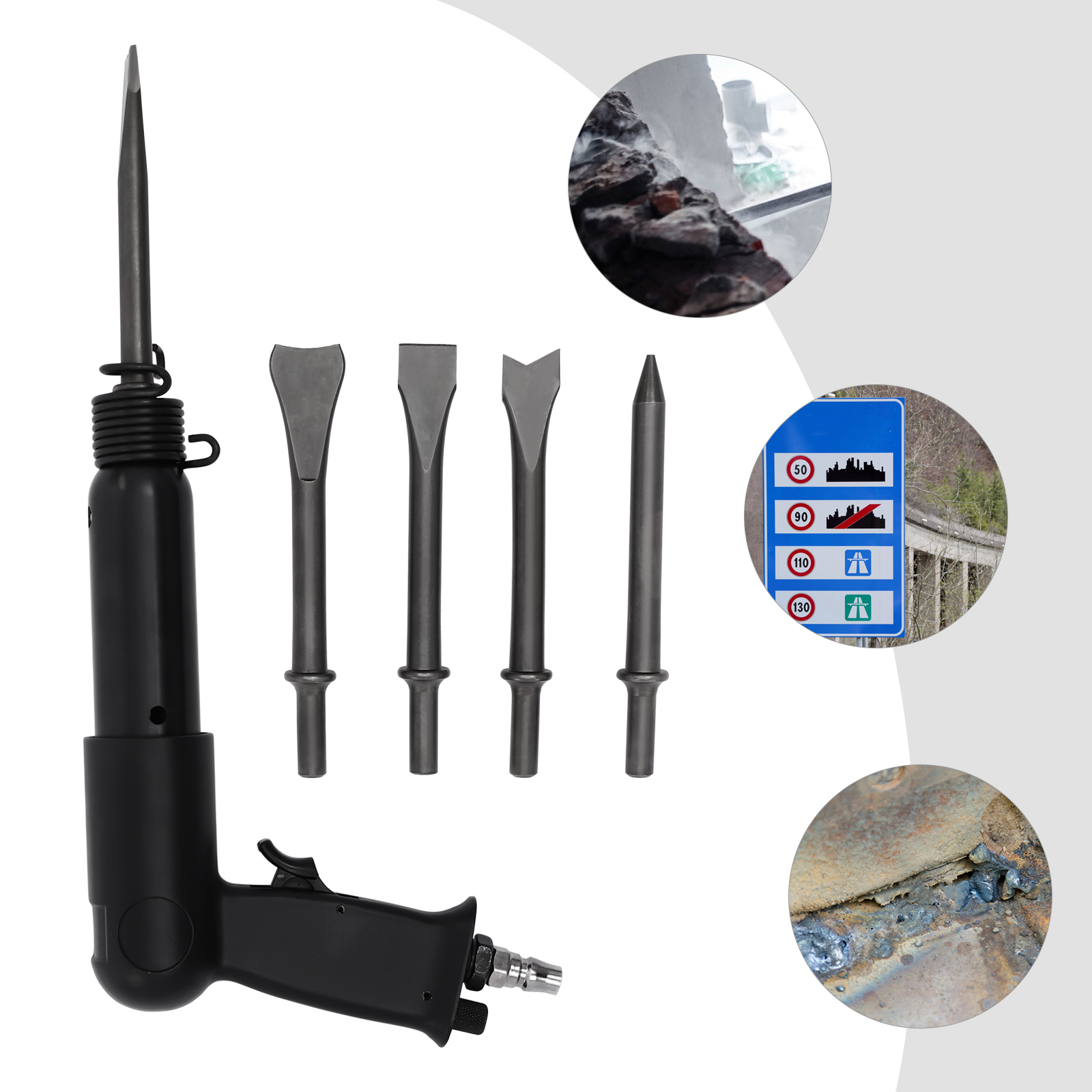 Air Hammer Kit, 22*15.3cm Air Hammer Kit with Quick Change Retainer, Air Hammer for fast shovel-cutting Air Hammer Kit, 22*15.3cm Air Hammer Kit with Quick Change Retainer, Air Hammer for fast shovel-cutting