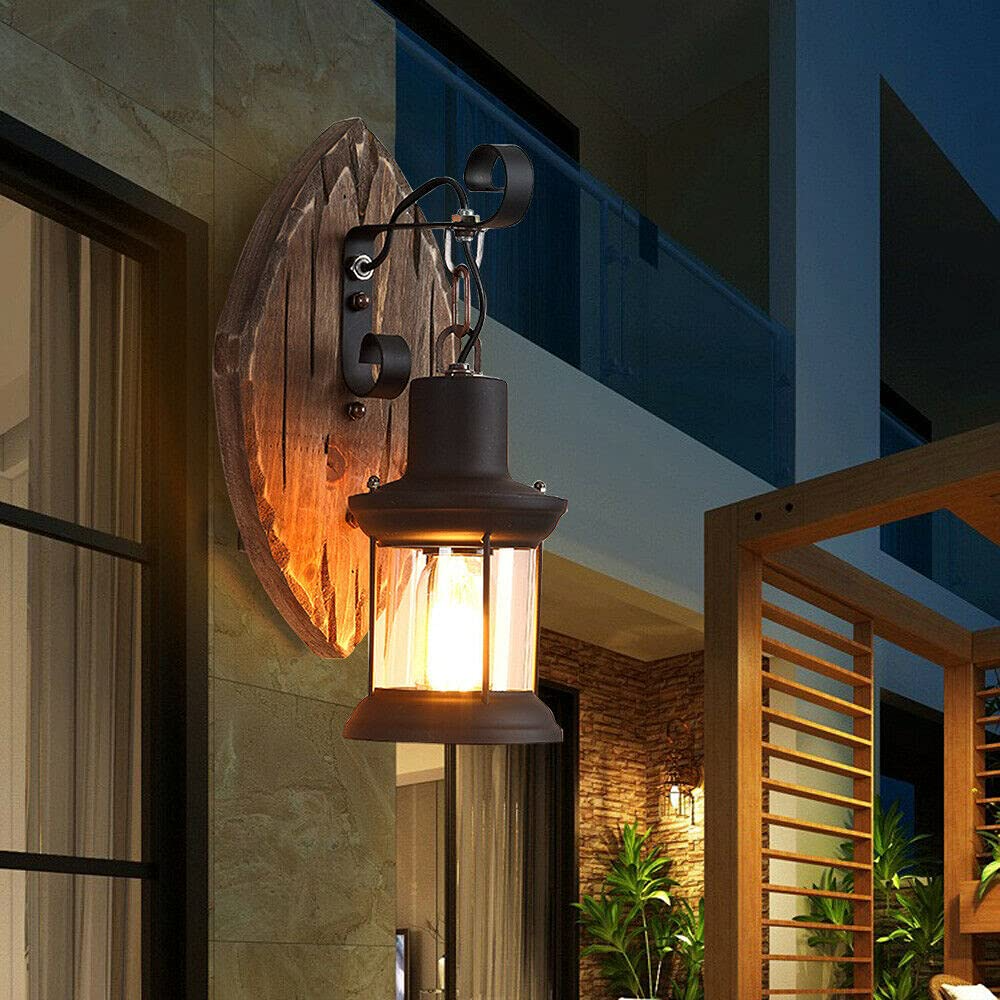 220V Wall Light Vintage Style Indoor Wall Light Retro Wall Light with Standard Lamp Holder Wall Mount Light for Living Rooms Bedrooms Kitchens