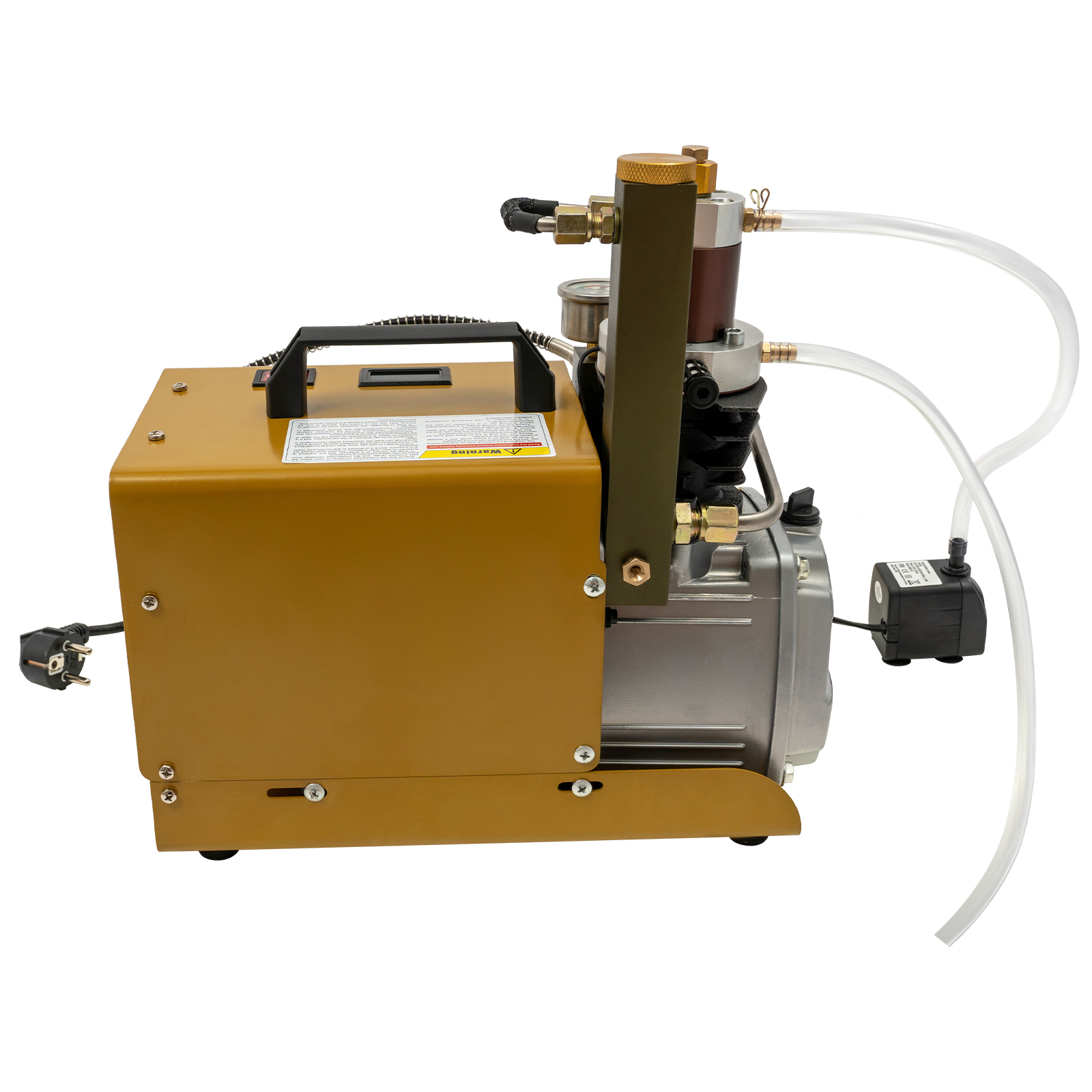 High-pressure Air Pump High Pressure Air Compressor Pump Electric Air Pump Suitable For Industrial Pipeline Testing 13.4*7.1*13.4in Yellow