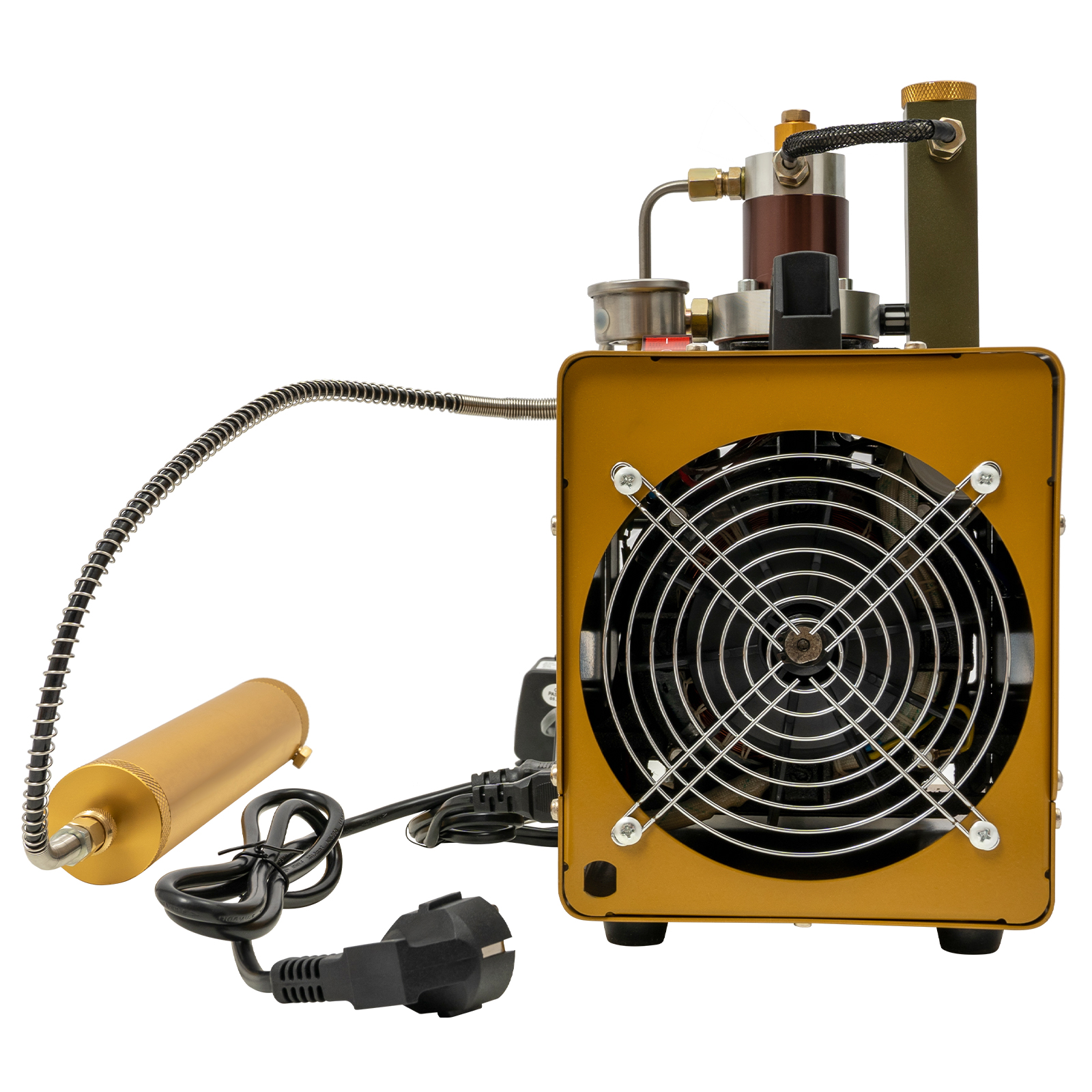 High-pressure Air Pump High Pressure Air Compressor Pump Electric Air Pump Suitable For Industrial Pipeline Testing 13.4*7.1*13.4in Yellow