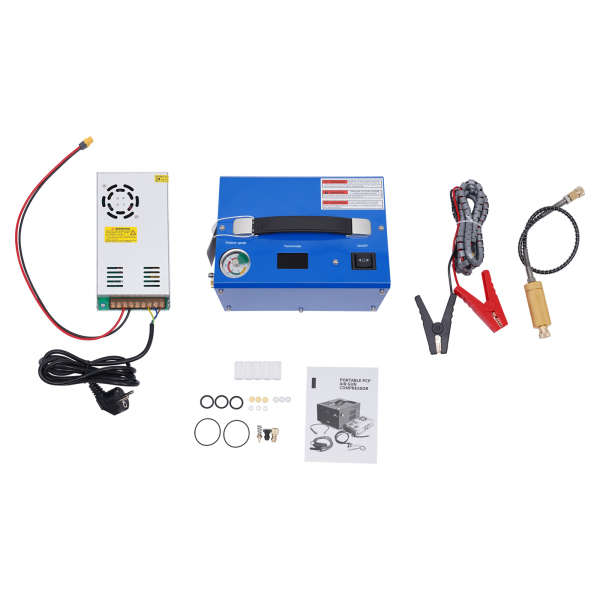 4500psi PCP Air Pump Compressor High Pressure 30mpa/300bar 250w Pump With Transformer 9.5*6.7*5.5inch Used In Diving Cylinders