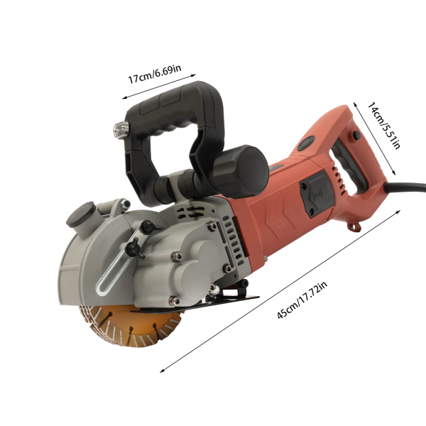 4800W Electric Wall Groove Cutting Machine for Many Occasions such as Building Construction, Decoration, Demolition