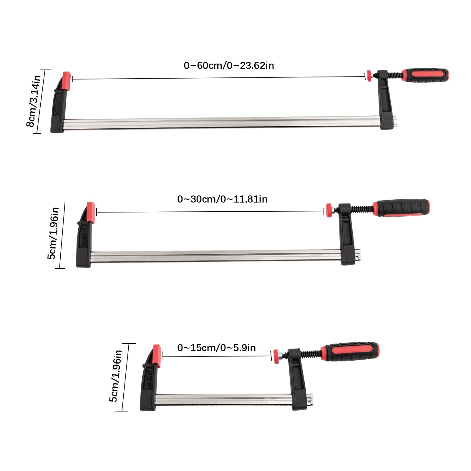 12 Bar clamps F-shaped Bar Clamps F-shaped Woodworking Clamps For Gluing Clamping And Securing Furniture Metalworking Black 12 Bar clamps F-shaped Bar Clamps F-shaped Woodworking Clamps For Gluing Clamping And Securing Furniture Metalworking Black