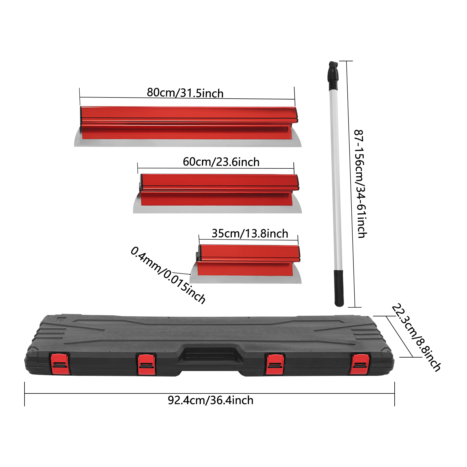 Drywall Skimming Tools, Drywall Skimming Blades, Skimming Blades with Extension Handle
