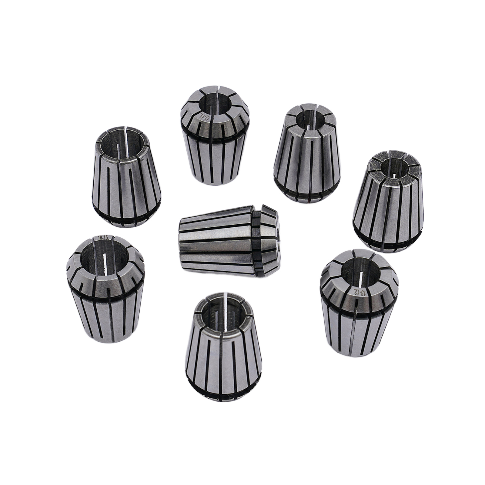 16PC ER25 Milling Spring Collet, 1-16mm CNC Drill Milling Machine Chuck Chuck, Clamping range: 1-16mm, Silver 16PC ER25 Milling Spring Collet, 1-16mm CNC Drill Milling Machine Chuck Chuck, Clamping range: 1-16mm, Silver