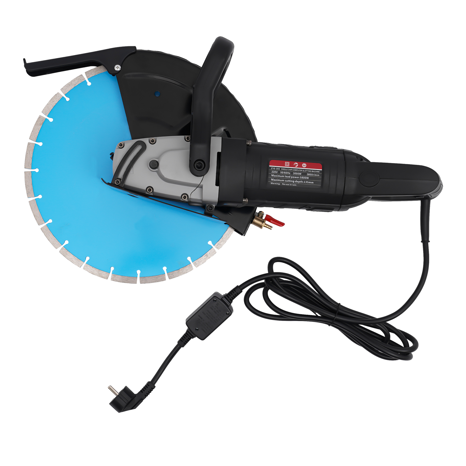 Electric Concrete Saw Circular Cutting Saw Corded Concrete Saw 3000W 3800rpm 220V
