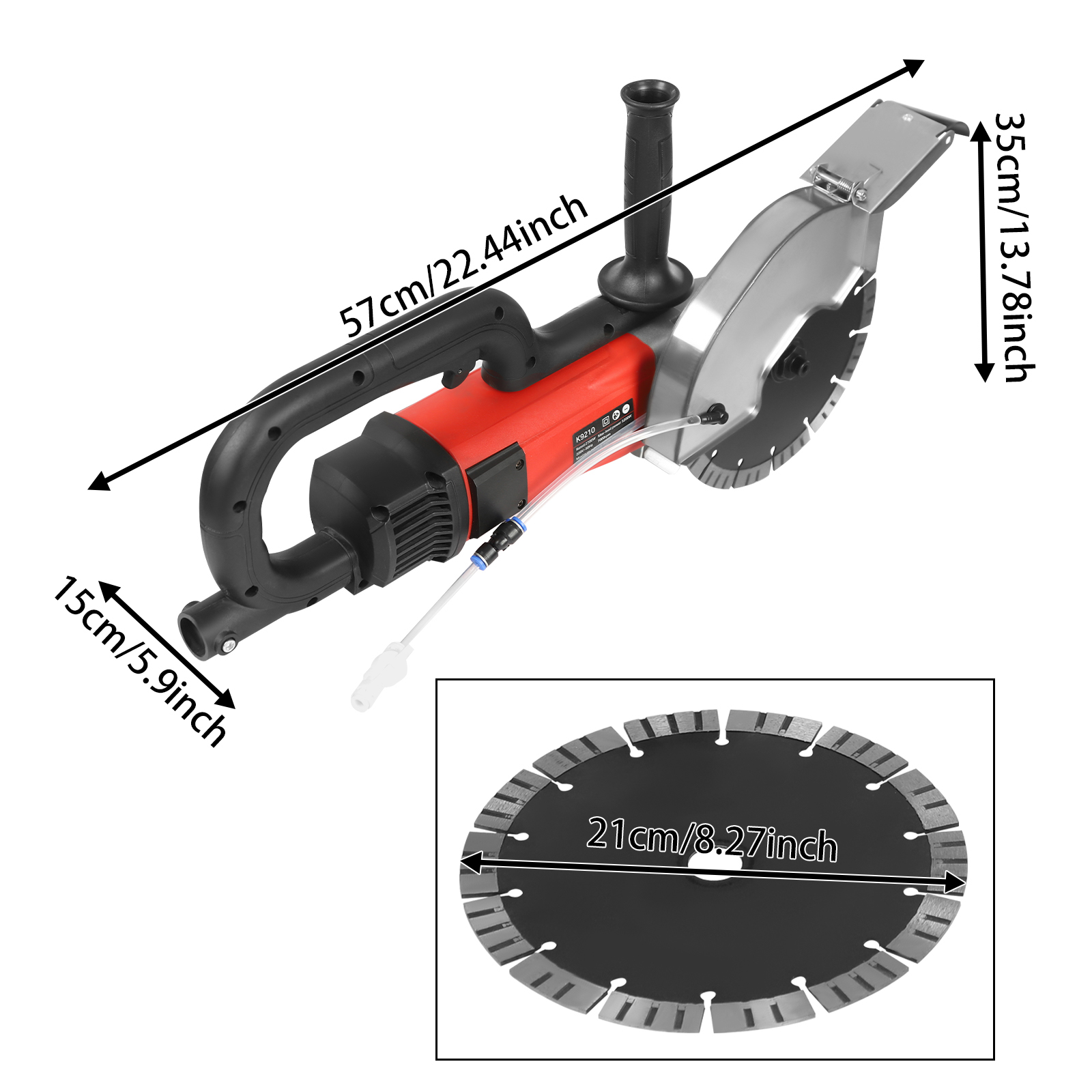 K9210 68mm Electric Corded Concrete Saw, Concrete Saw, Electric Concrete Cutting Machine K9210 68mm Electric Corded Concrete Saw, Concrete Saw, Electric Concrete Cutting Machine