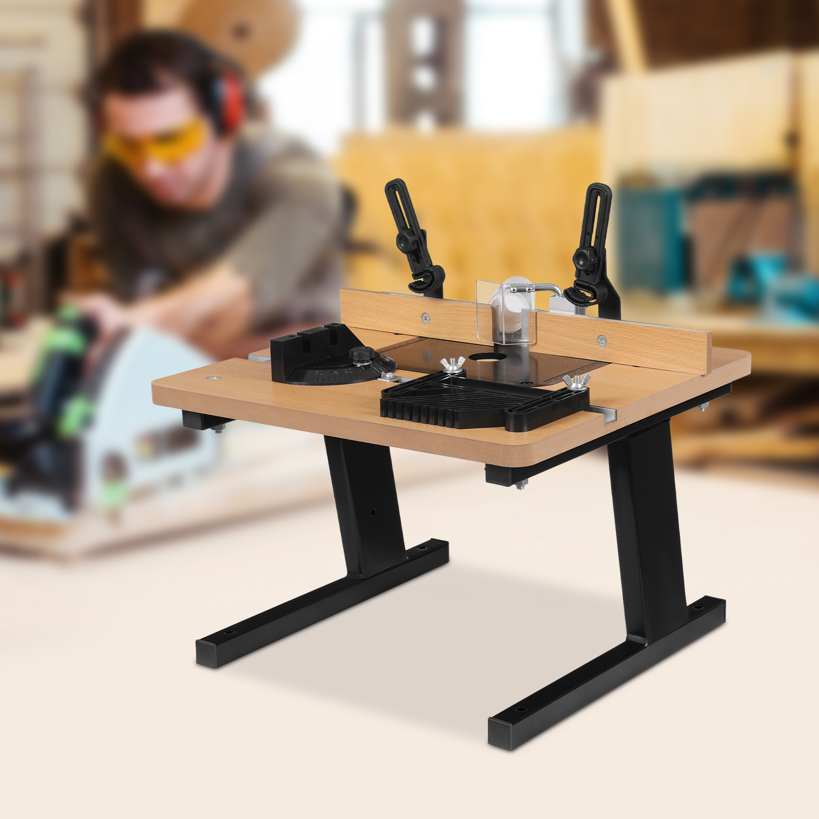 Router Table Woodworking Router Table MDF Router Table 16.93*15.75inch Used In Wood Trimming Furniture Processing Wood Grooving Router Table Woodworking Router Table MDF Router Table 16.93*15.75inch Used In Wood Trimming Furniture Processing Wood Grooving