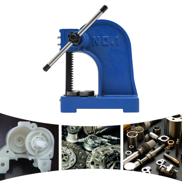 Hand Press 1 Ton Arbor Press Hand Arbor Press Suitable for Stamping Leather Aluminum Jewelry Handicrafts Production ID Card Production