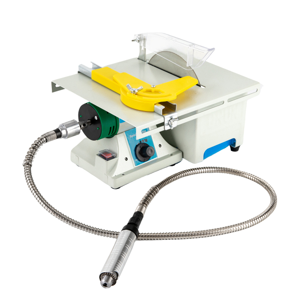 Mini Table Saw, Jewelry Polisher with Flexible Shaft, Multifunctional Metal Polishing Sander, 10,000Rpm 750W
