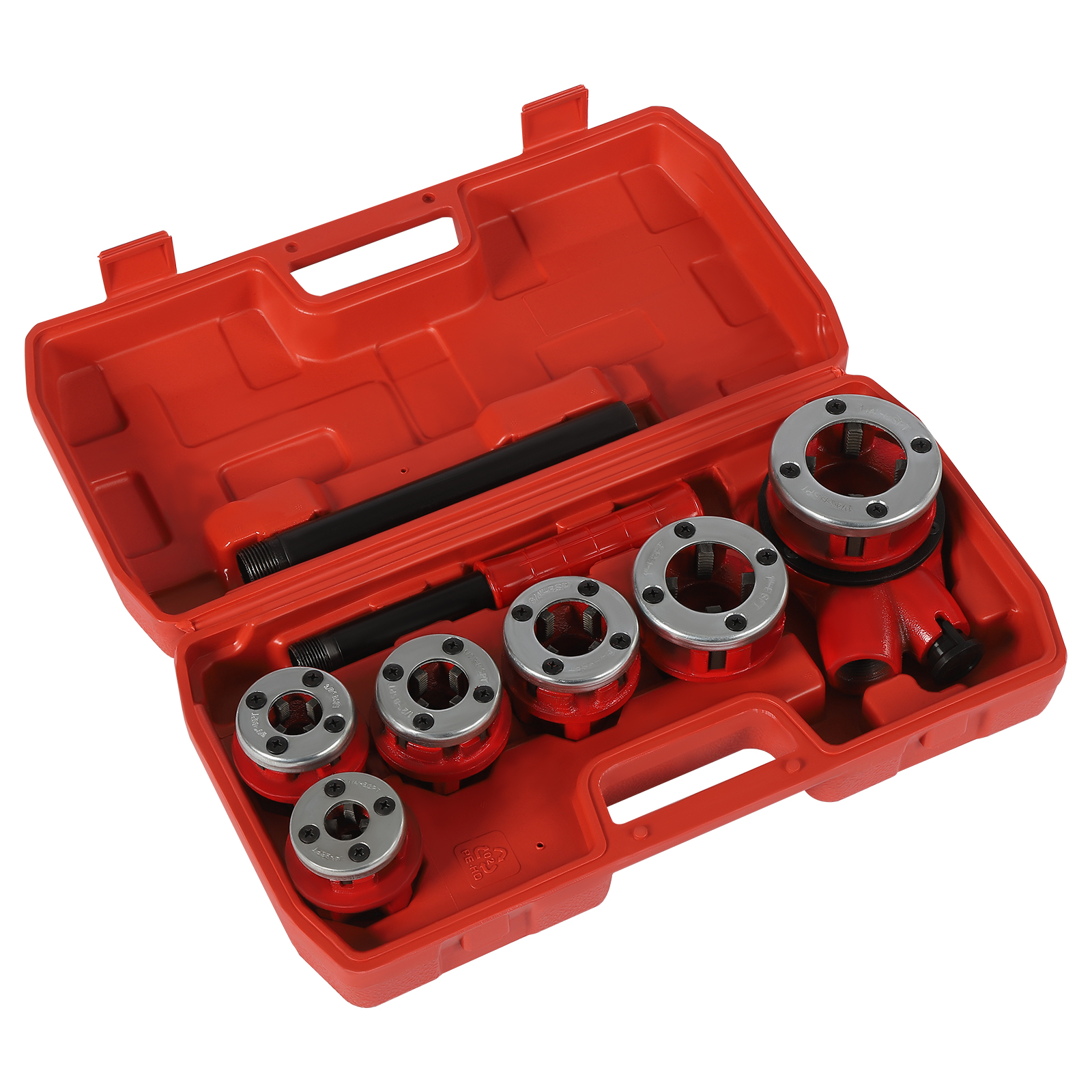 Pipe Threader Kit with Ratchet Pipe Threader Kit for Plumbers with 6 Dies and Storage Case For Galvanized Pipes PPR Pipes Copper Pipes Pipe Threader Kit with Ratchet Pipe Threader Kit for Plumbers with 6 Dies and Storage Case For Galvanized Pipes PPR Pipes Copper Pipes
