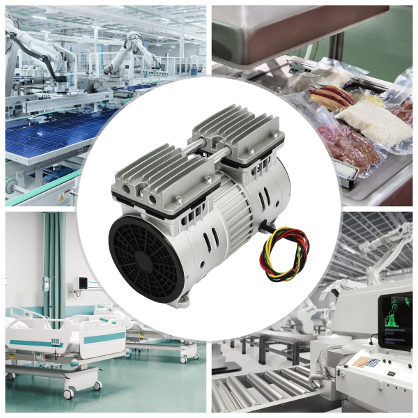 Oil Free Silent Air Pump Air Head Small Air Pump Head Motor Suitable For Gas Tightness Experiments Surgical Vacuum Suction Food Processing
