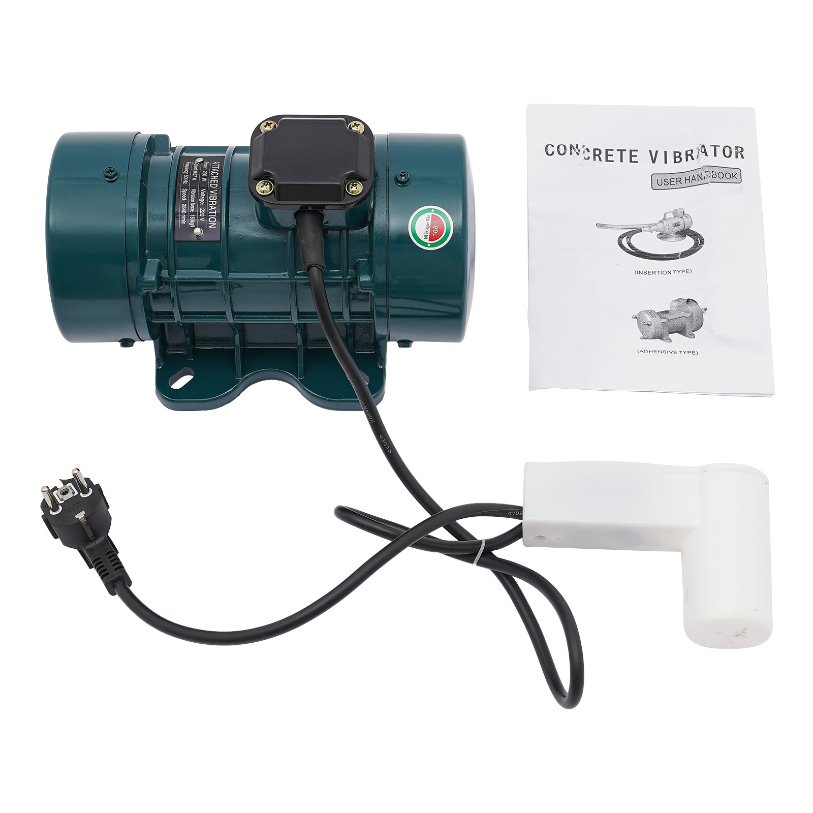 250W Electric Concrete Vibrating Motor, Concrete Vibration Motor, Electric Concrete Motor - Dark Green 250W Electric Concrete Vibrating Motor, Concrete Vibration Motor, Electric Concrete Motor - Dark Green