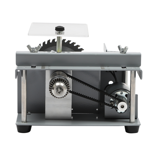 CNCEST Mini Table Saw Woodworking Bench Saw DIY Cutting Tool Table Saw Set 10000rpm Used In Homes DIY Studios Silver