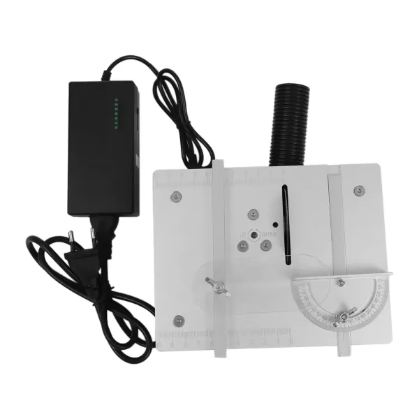 Mini Hobby Desktop Sawing Machine Woodworking Desktop Sawing Machine DIY Model Craft Cutting Tool Adjustable Power Blade