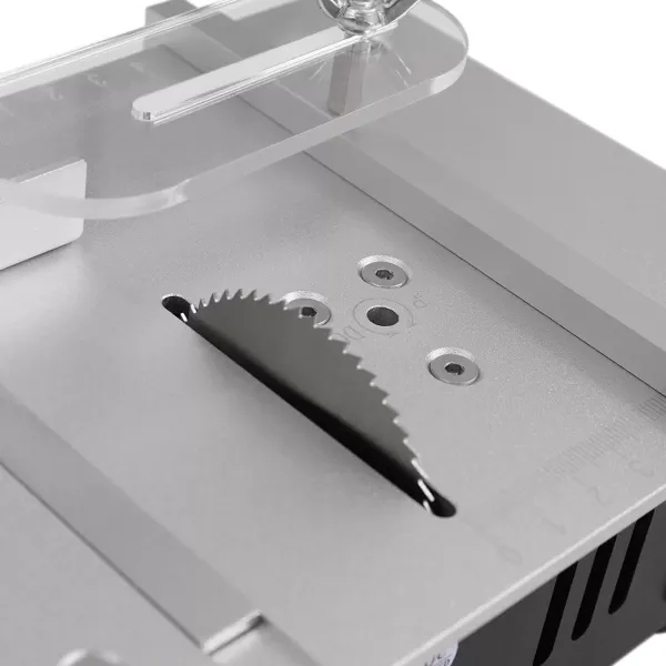 Mini Hobby Desktop Sawing Machine Woodworking Desktop Sawing Machine DIY Model Craft Cutting Tool Adjustable Power Blade