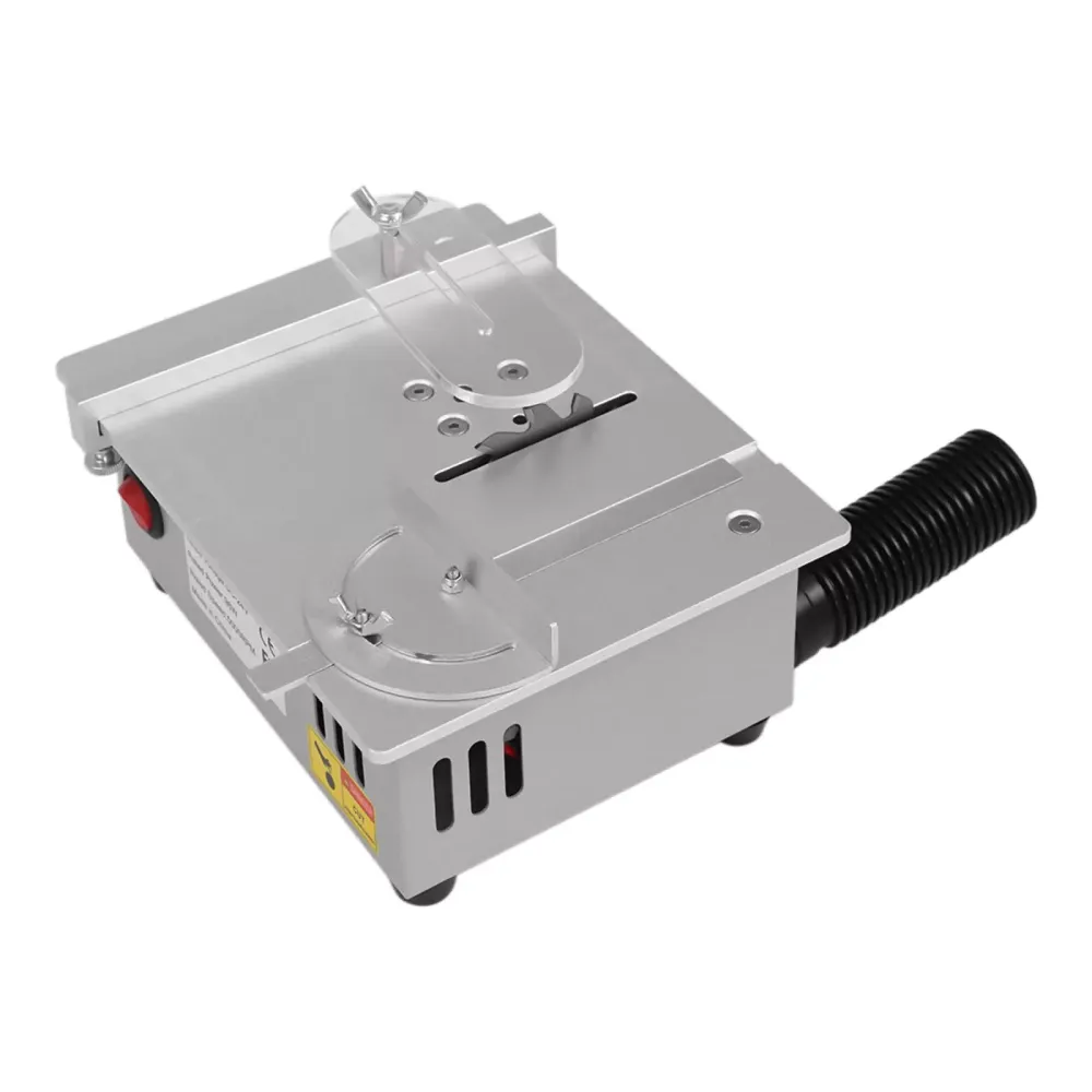 Mini Hobby Table Saw Handmade Woodworking Bench Saw DIY Model Crafts Cutting Tool with Adjustable Power Supply 63mm HSS Circular Saw Blade (R2) 