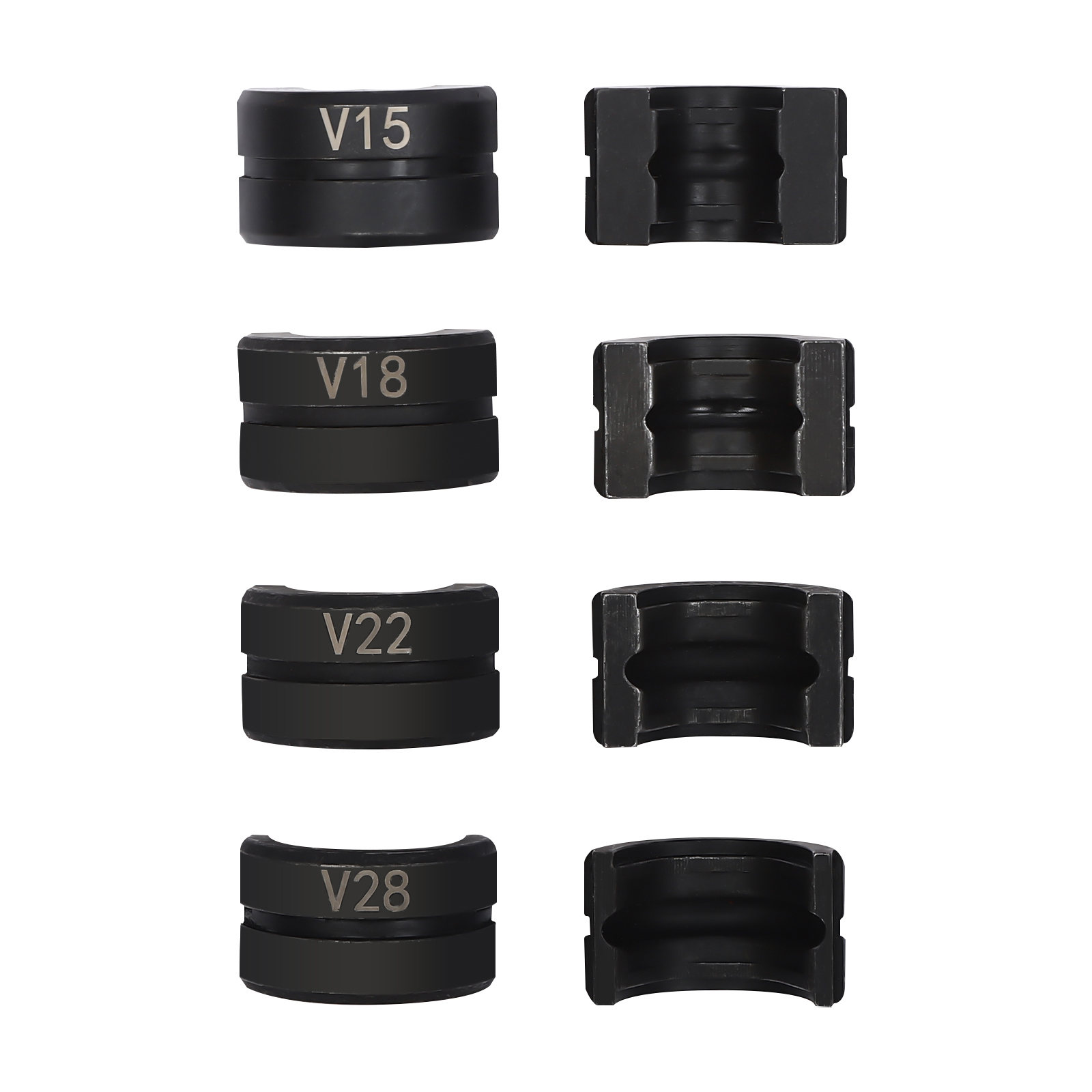V15/18/22/28 Crimping Dies, Press Jaws for Pipe Crimping Pliers, Crimping Pliers Pipe Press Jaw Set