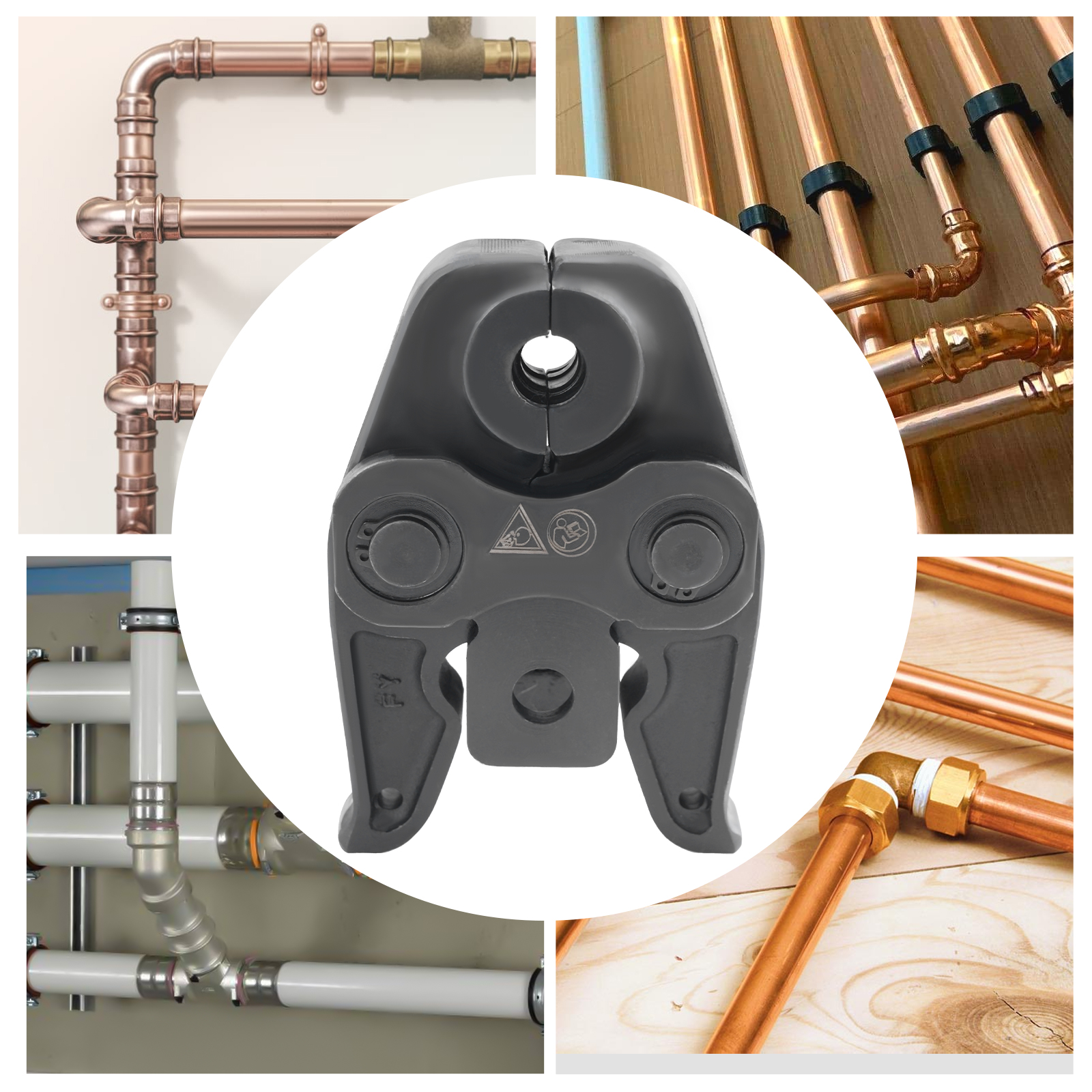 TH12 Press Jaw, Crimping Pliers Jaw, Contour Press Jaws for Aluminum-plastic Pipes, PEX Pipes