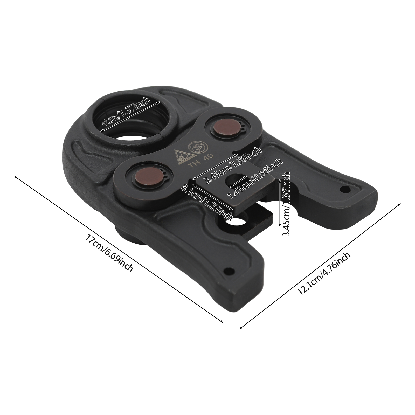 TH40 Press Jaw, Crimping Pliers Jaw, Contour Press Jaws for Aluminum-plastic Pipes, PEX Pipes
