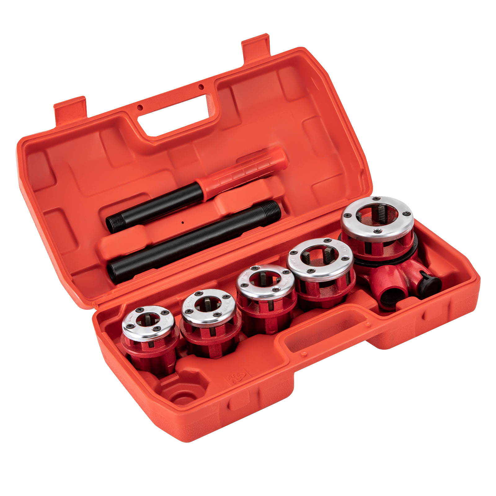 5 Dies (3/8", 1/2", 3/4", 1", 1-1/4") Pipe Threading Tool Set, Pipe Threading Tool Set, Cutting Tool Set for Plumbers 5 Dies (3/8", 1/2", 3/4", 1", 1-1/4") Pipe Threading Tool Set, Pipe Threading Tool Set, Cutting Tool Set for Plumbers