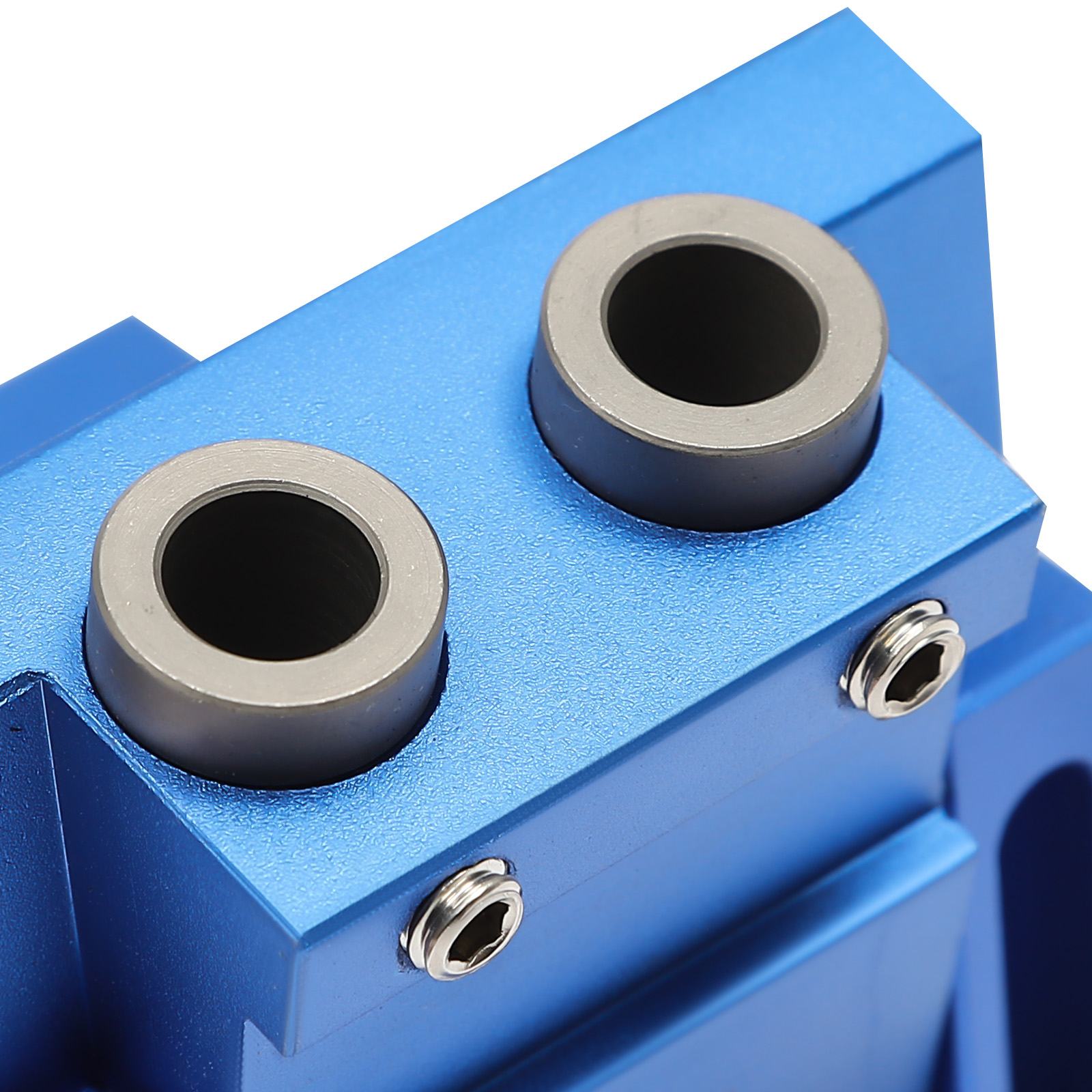 Pocket hole drill guide jig set woodworking guide positioner angle drill guide tool hole locator tool for woodworking, carpentry (blue) Pocket hole drill guide jig set woodworking guide positioner angle drill guide tool hole locator tool for woodworking, carpentry (blue)