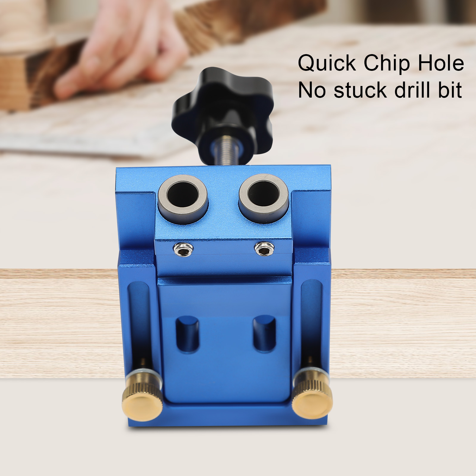 Pocket hole drill guide jig set woodworking guide positioner angle drill guide tool hole locator tool for woodworking, carpentry (blue) Pocket hole drill guide jig set woodworking guide positioner angle drill guide tool hole locator tool for woodworking, carpentry (blue)