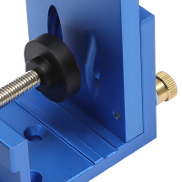 Pocket hole drill guide jig set woodworking guide positioner angle drill guide tool hole locator tool for woodworking, carpentry (blue)