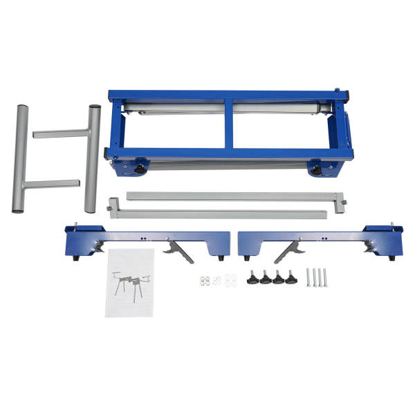 Crosscut Saw Work Table, Saw Table, Underframe Machine Table, adjustable and foldable design
