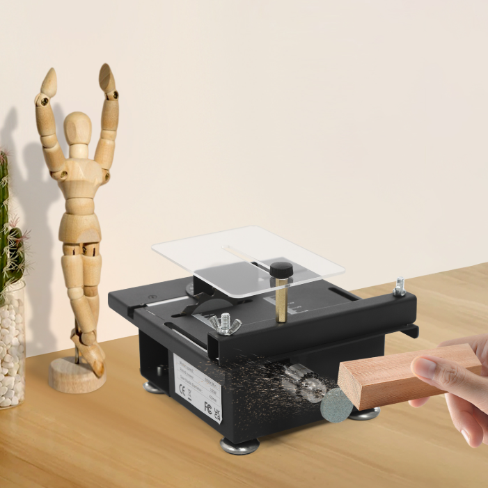 Mini Multi-Purpose Table Saw, 7-Speed Mini Table Saw with Cutting, Grinding and Engraving Tools Mini Multi-Purpose Table Saw, 7-Speed Mini Table Saw with Cutting, Grinding and Engraving Tools
