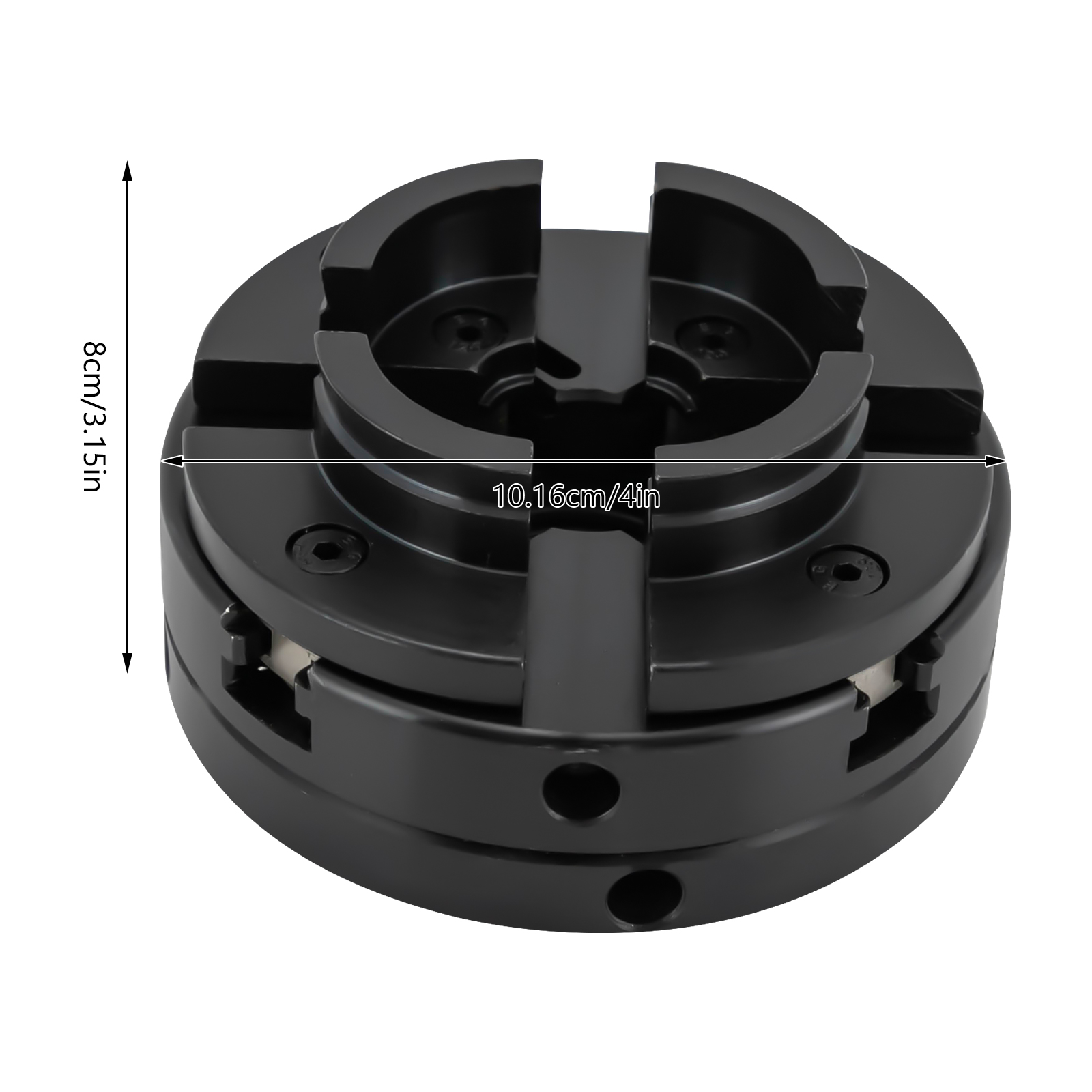 4in 4-jaw M33 chuck (with 1 set of jaws) + converter (M33 to M18)