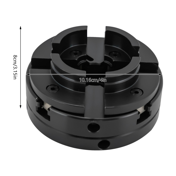 4in 4-jaw M33 chuck (with 1 set of jaws) + converter (M33 to M18)