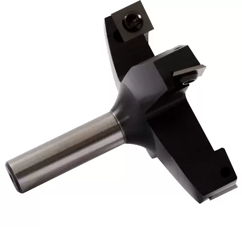 Face Cutter 4 Flutes Wood Router Bit 76mm Cutting Diameter 12mm Cutting Blade with Reversible Plates Spoiler Board Milling Surface Bit
