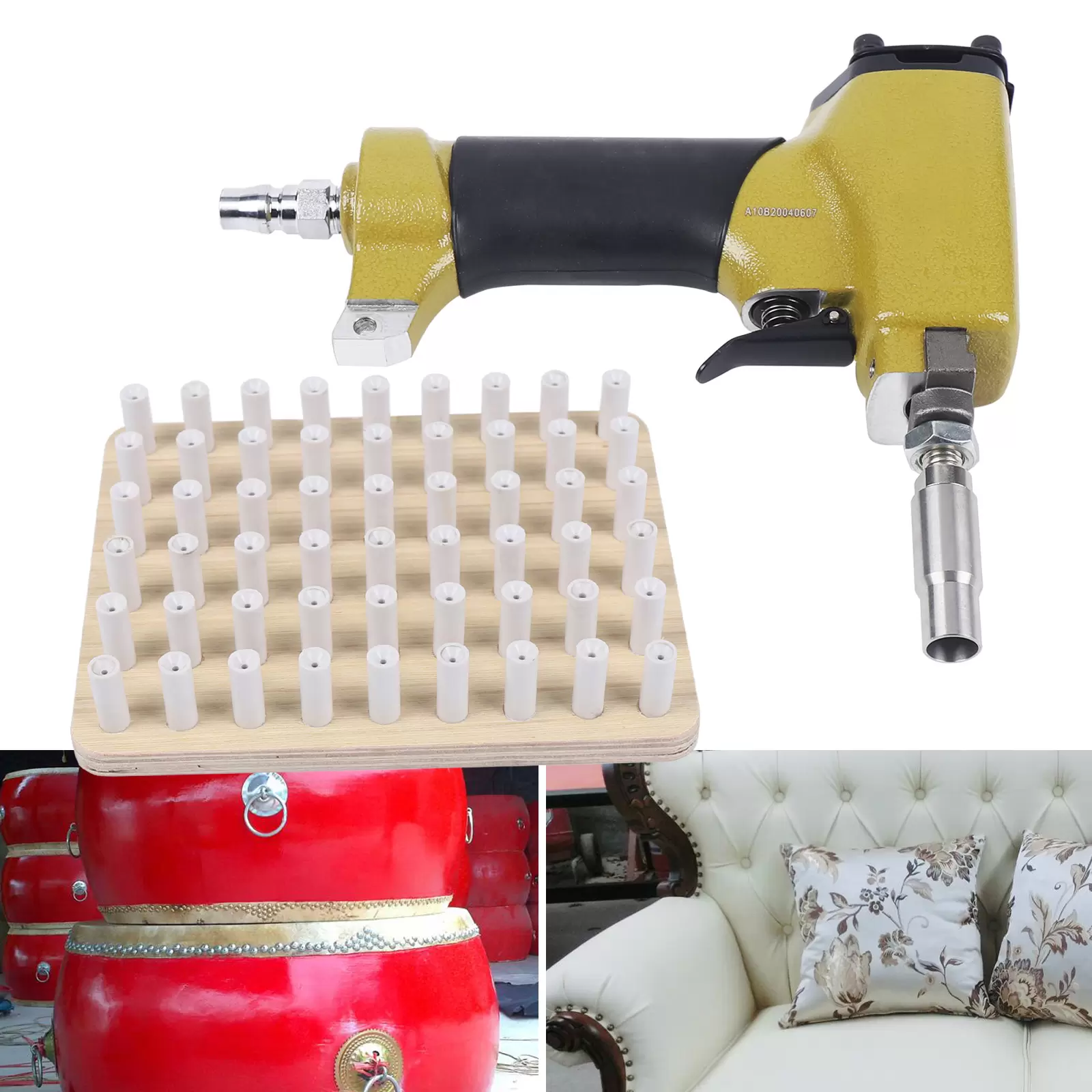 Nail Gun 1170 Pneumatic Decorative Upholstery Tack Gun Pull Pin Gun Tools High-quality Aluminum Alloy Lightweight Trigger Switch Nail Gun 1170 Pneumatic Decorative Upholstery Tack Gun Pull Pin Gun Tools High-quality Aluminum Alloy Lightweight Trigger Switch