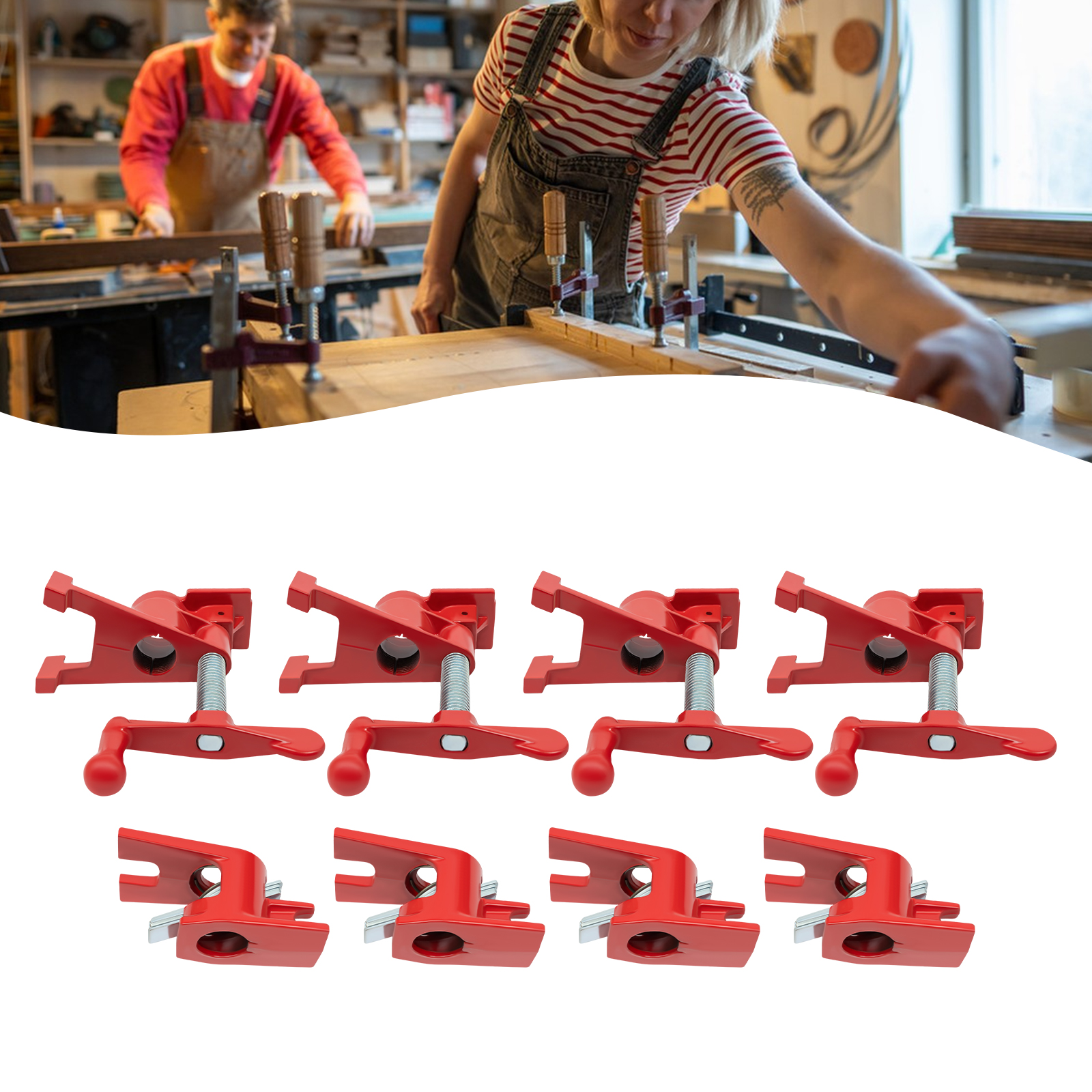Set of pipe clamps for wood glue, Set of pipe clamps for wood glue 3/4”.