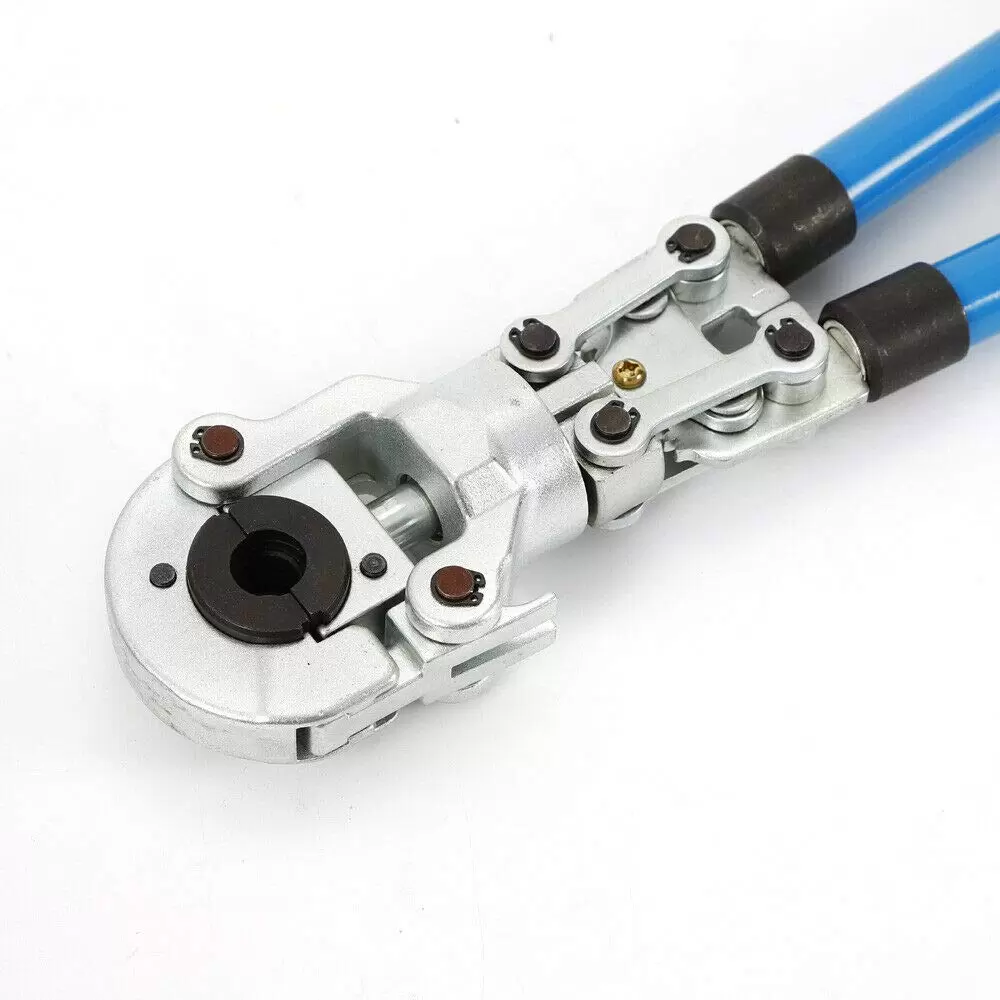 PEX Crimping Tool Kit for Pex Copper Crimp Rings c/w PEX Cutter Go-no-go Gauge 12-32mm Swivel Head Crimping Tool 360 Degree Tube Crimping Tool PEX Crimping Tool Kit for Pex Copper Crimp Rings c/w PEX Cutter Go-no-go Gauge 12-32mm Swivel Head Crimping Tool 360 Degree Tube Crimping Tool