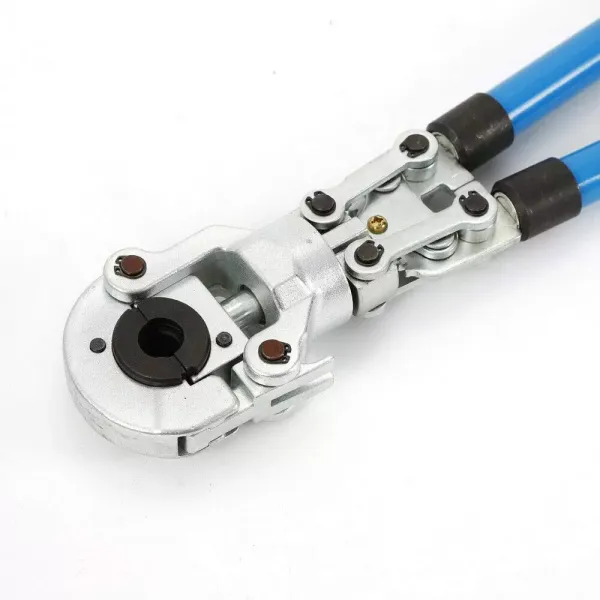 PEX Crimping Tool Kit for Pex Copper Crimp Rings c/w PEX Cutter Go-no-go Gauge 12-32mm Swivel Head Crimping Tool 360 Degree Tube Crimping Tool