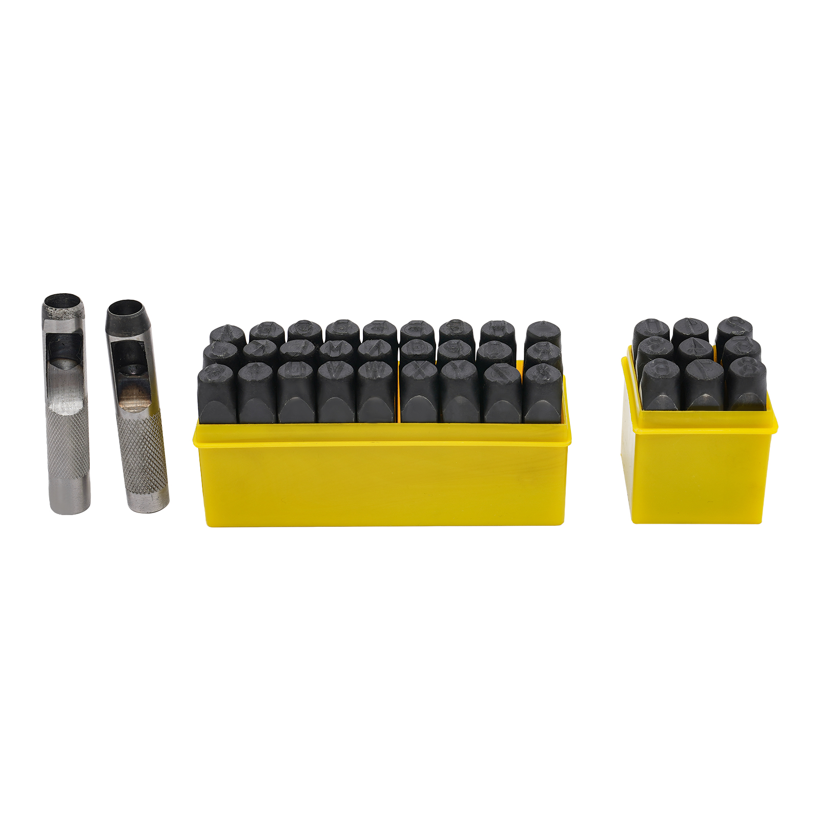 Set of 36, Metal Manual Stamping Punch Kit, Steel Letter Punching Tool