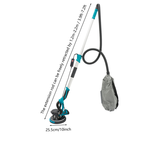 Electric Ceiling and Wall Sander with Dust Extractor, Variable Speed Drywall Sander, Electric Dustless Drywall Sander Electric Ceiling and Wall Sander with Dust Extractor, Variable Speed Drywall Sander, Electric Dustless Drywall Sander